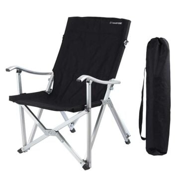 MADFOX Dachuan Katlanır Siyah Kamp Sandalyesi