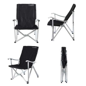 MADFOX Dachuan Katlanır Siyah Kamp Sandalyesi