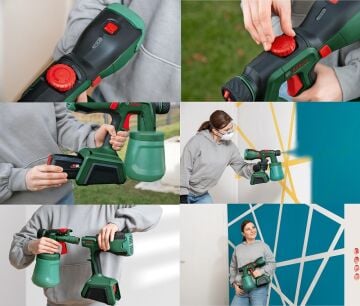BOSCH UniversalSpray 18V-300 Akülü Boya Tabancası (Akü ve Şarj Cihazı Hariç)