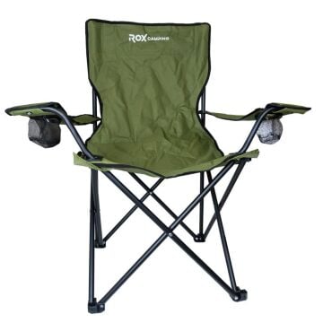 Rox Camping Katlanır Kamp Sandalyesi- Yeşil
