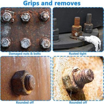 6124 Hasarlı Civata ve Somun Sökme 1/2'' Lokma Takımı 11 Parça