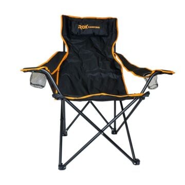 Rox Camping Katlanır Kamp Sandalyesi - Siyah
