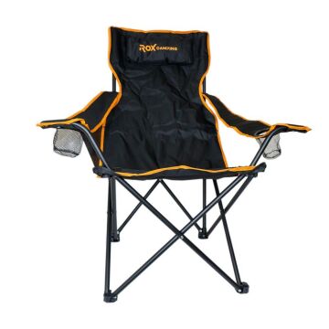 Rox Camping Katlanır Kamp Sandalyesi - Siyah