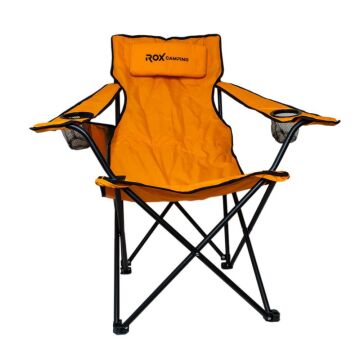 Rox Camping Katlanır Kamp Sandalyesi -Turuncu