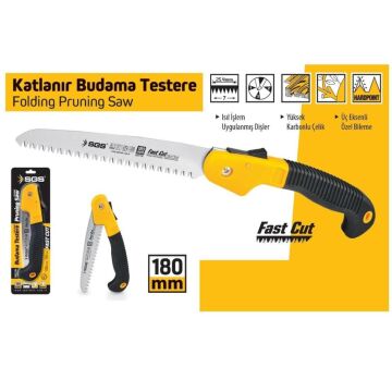 SGS 1756 Katlanır Budama Testeresi 180 mm