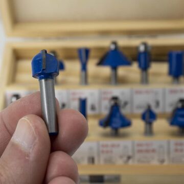 12 Parça Ahşap Freze Uç Seti 8 mm Sap