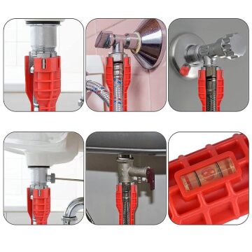 6116 Çok Fonksiyonlu Musluk Lavabo Batarya Montaj Anahtarı