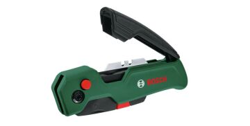 BOSCH Katlanır Maket Bıçağı (Kılıf + 10 Adet Yedek Bıçak)