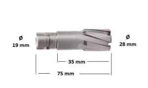 KARNASCH 28 x 35 mm TCT Elmas Uçlu Manyetik Matkap Ucu