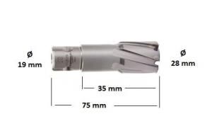 KARNASCH 28 x 35 mm TCT Elmas Uçlu Manyetik Matkap Ucu