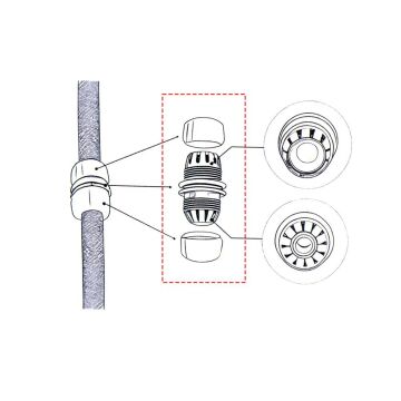 6485 Plastik Ayarlı Hortum Bağlantı Eki 1/2''