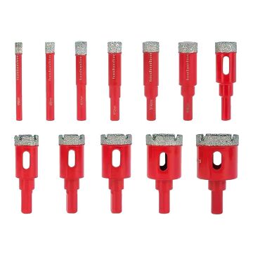 6507 Cam Seramik Granit Fayans Delme Panç Seti 12 Parça