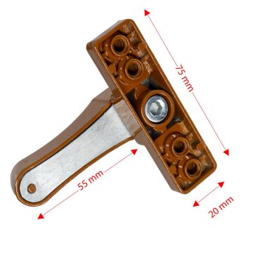 Pvc Pimapen Kapı Pencere Pimli Güvenlik Mandalı - Kahverengi