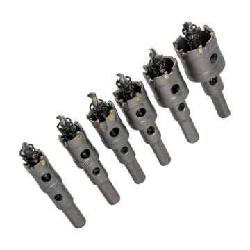 6505 TCT Paslanmaz Metal Delme Elmaslı Panç Seti 6 Parça