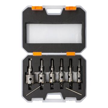 6505 TCT Paslanmaz Metal Delme Elmaslı Panç Seti 6 Parça