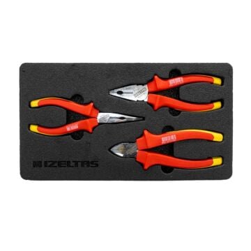 İzeltaş 1000V İzoleli VDE Elektrikçi 160 mm Pense Seti 3 Parça