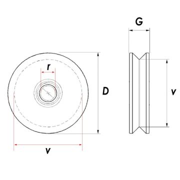 RM070 Tablasız Kepsiz Ray Makarası 70 mm
