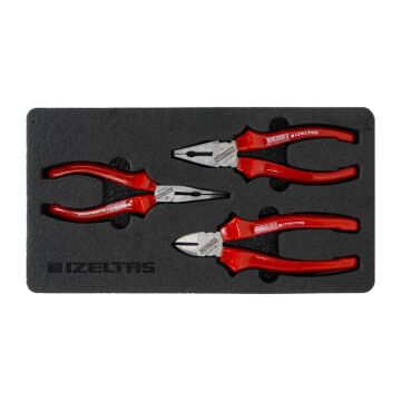 İzeltaş Opak Seri 160 mm Pense Yankeski Kargaburun Seti 3 Parça