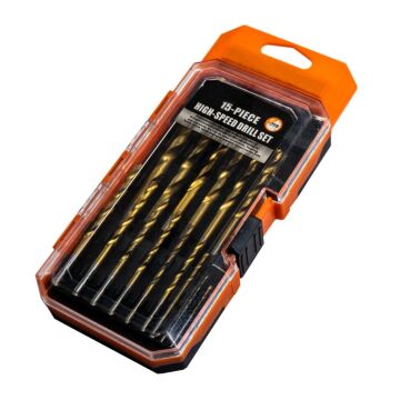 6105 HSS Matkap Uç Seti Ahşap Metal 15 Parça