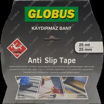 Merdiven Zemin Kaydırmaz Bant Sarı Siyah 25 mm x 25 mt