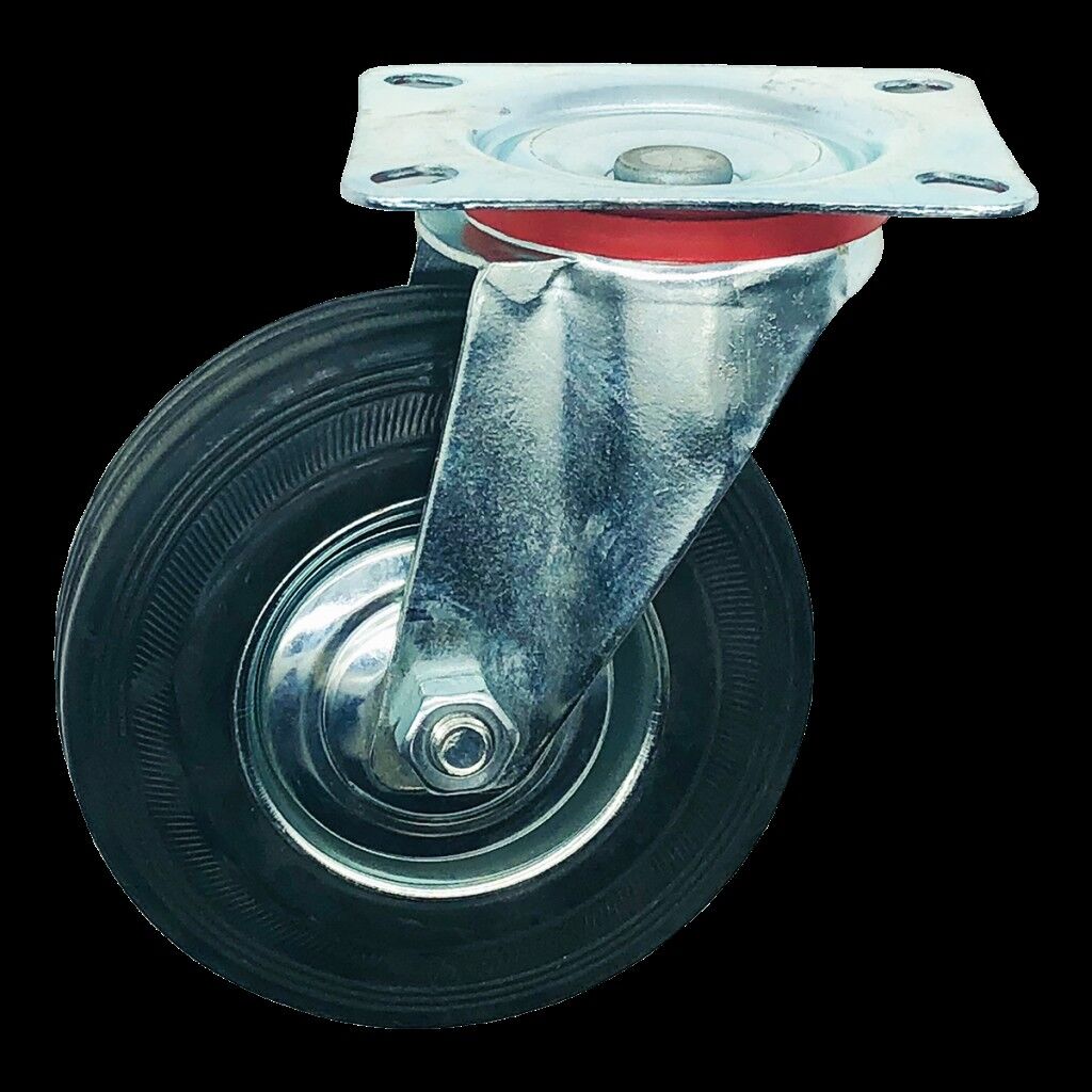 Yük Taşıma Lastik Teker Dönerli 100 x 30 mm Servis Tekeri