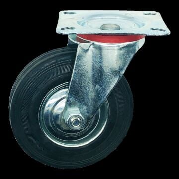 Yük Taşıma Lastik Teker Dönerli 100 x 30 mm Servis Tekeri