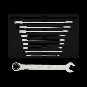 İZELTAŞ 0340002110 Cırcır Kombine Anahtar Takımı 10'lu Set