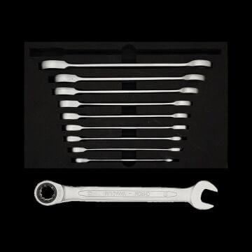 İZELTAŞ 0340002110 Cırcır Kombine Anahtar Takımı 10'lu Set