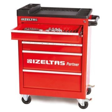 İzeltaş 5 Çekmeceli Partner Mobil Takım Dolabı 118 Parça (Dolu)