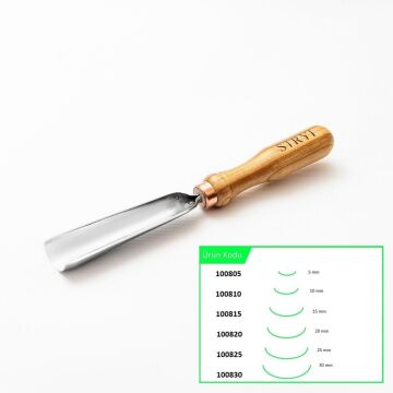 STRYI 100830 Düz Tip Oluklu Ahşap Oyma Iskarpelası 30 mm