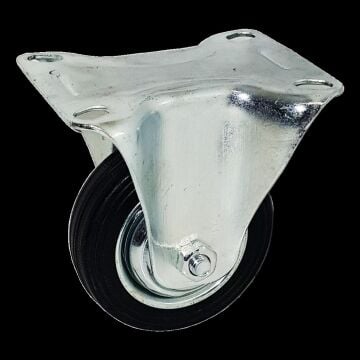 Yük Taşıma Lastik Teker Sabit 80 x 25 mm Servis Tekeri