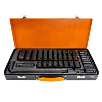 6096 1/2'' Havalı Lokma Takımı Metal Kutulu 27 Parça