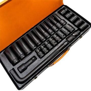 6096 1/2'' Havalı Lokma Takımı Metal Kutulu 27 Parça