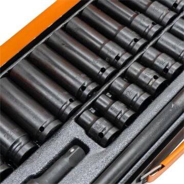 6096 1/2'' Havalı Lokma Takımı Metal Kutulu 27 Parça