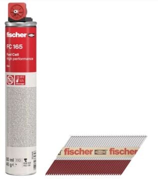 FISCHER 2.8X51 mm 34° Ahşap Çivisi Havalı Ve Gazlı Çivi Çakma Tabancaları için
