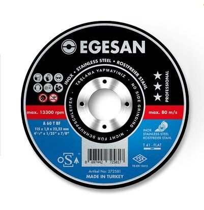 EGESAN 115x1 mm Inox Paslanmaz Kesme Taşı