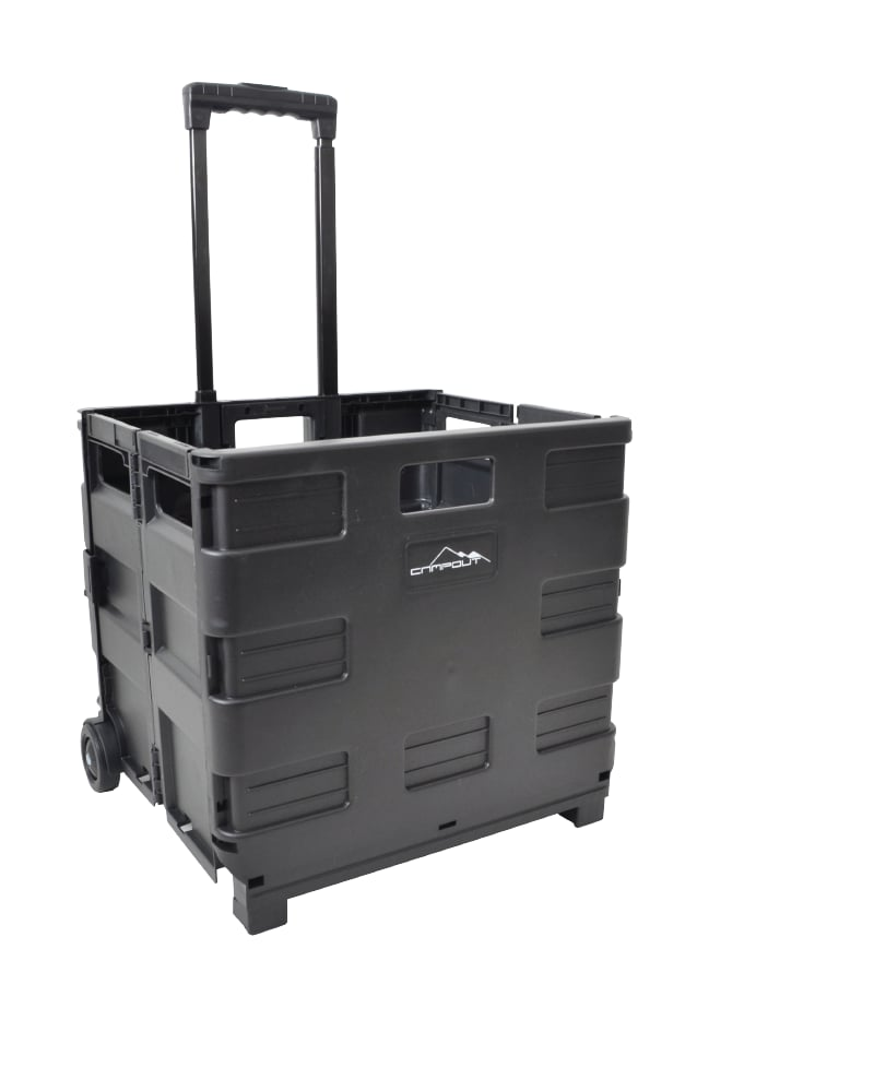 NURGAZ Katlanır Tekerlekli Kamp Kasası (NG C139 Siyah)