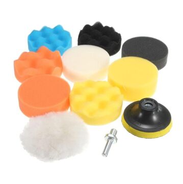 6076 Pasta Cila Polisaj Parlatma Sünger Seti 100 mm 11 Parça