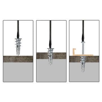 Metal Burgulu Alçıpan Dübeli (Turbolet) 30 mm
