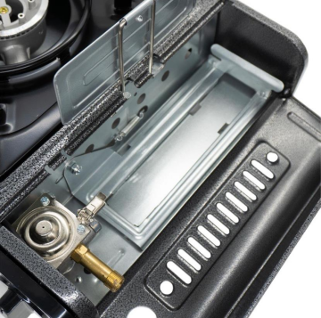 Rox Camping 0103 Tekli Portatif Kamp Ocak, Rüzgarlıa Gaz Girişliklı, Ekstr