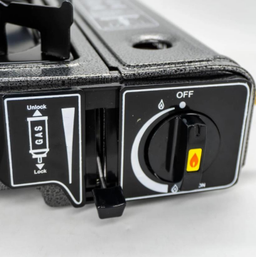 Rox Camping 0103 Tekli Portatif Kamp Ocak, Rüzgarlıa Gaz Girişliklı, Ekstr