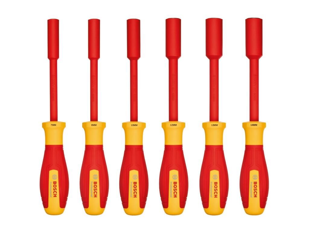 BOSCH Profesyonel İzoleli 1000 Volt 6 Parça Lokma Tornavida Takımı (1600A02NF3)