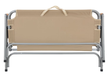 NURGAZ Çift Kişilik Katlanır Kamp Sandalyesi (NG C135 Krem)