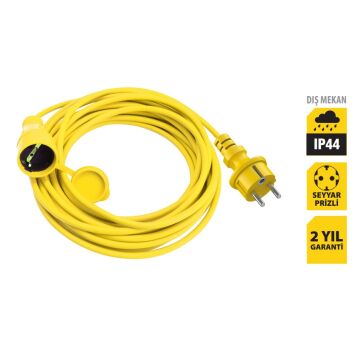 Stanley ST-EC-1015 Uzatma Kablosu 10 Mt, 3x1.5mm, 1 Prizli, IP44