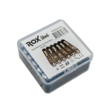 Rox Wood 0190 İşaretleme Zımba Seti 6 mm - 6 Parça