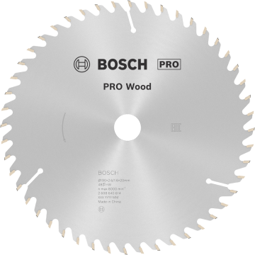 BOSCH Pro Wood 190x20 mm 48 Diş Ahşap Daire Testere Bıçağı
