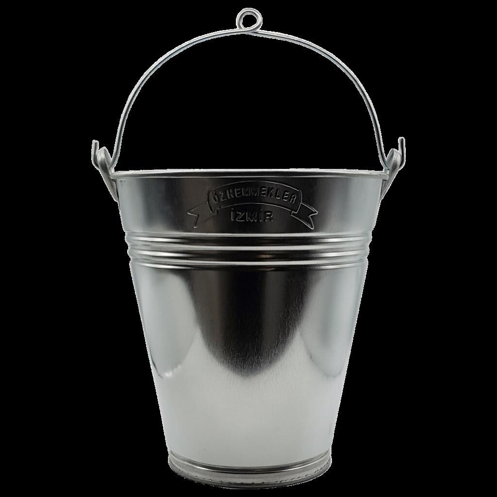 Metal Galvaniz Su Kum Kovası No:34 (13 Litre)
