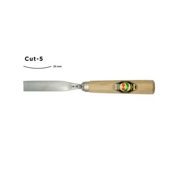 Kirschen Düz Oluklu Ağız Oyma Iskarpelası Cut5 - 25mm