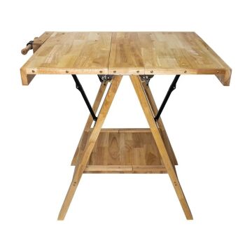 Rox Wood 0338 Mengeneli Katlanır Ahşap Marangoz Çalışma Tezgahı