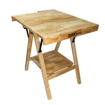 Rox Wood 0338 Mengeneli Katlanır Ahşap Marangoz Çalışma Tezgahı